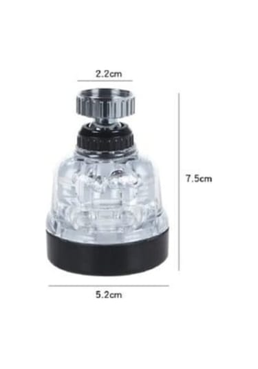 Yayke Tasarruflu Oynar Başlık Şeffaf 3 Fonksiyonlu Musluk Başlığ