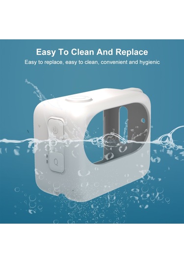 Xindoker Insta360 Go 3 İçin Silikon Kamera Kılıfı - Çizilmeye Karşı Koruma Beyaz/kırmızı/siyah