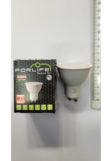 Forlife 7 Watt Gu10 Duylu Beyaz Işık Led Spot Ampulü 10 Adet