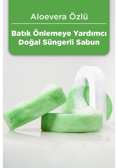 Aloevera Özlü Batık Ve Çilek Bacak Onarımına Yardımcı Doğal Süngerli Sabun 130gr Aloe Vera
