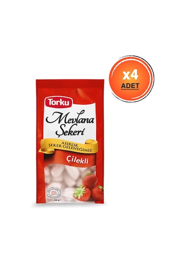 Torku Mevlana Şekeri Çilekli 4 x 450 G