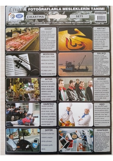 Livan Sticker Meslekler Tanıtım Seti