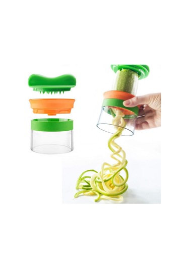 3'ü 1 Arada Sebze Spiral Kesici, Elde Taşınabilir Sebze Doğrayıcı Diğer