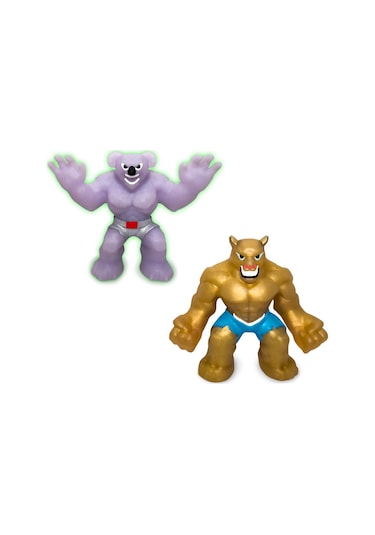 Elastikorps Fighters İkili Paket 7 Cm Gold Puma Vs Mr. Koala Goojitzu