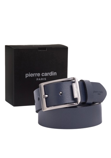 Pierre Cardin Deri Erkek Kemer En 4 Cm Pc-3100 Lacivert