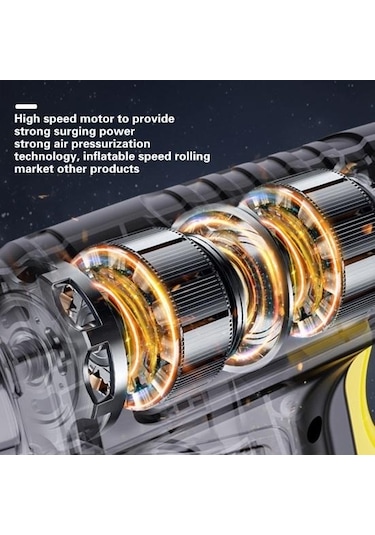 Jms Led Ekranlı Taşınabilir Şarjlı Kompresör Lastik Hava Pompası