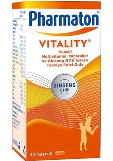 Pharmaton Vitality 30 Kapsül Energy Focus 30 Tablet
