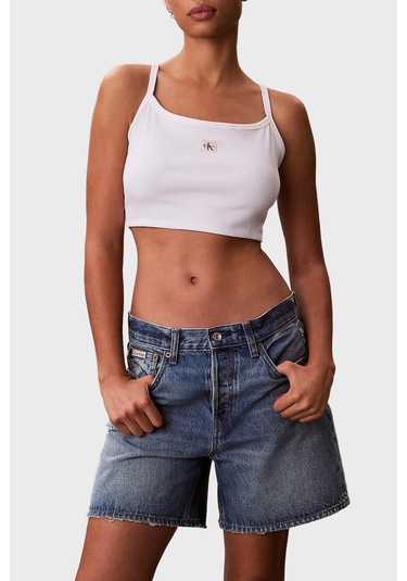 Calvin Klein Bayan Top Lv047f221g Yaf Beyaz