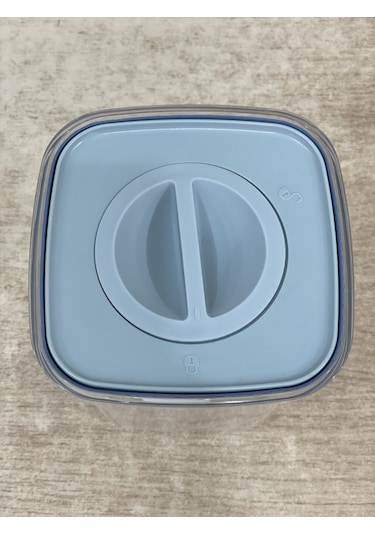 Tam Vakumlu Kare 3'lü Kilitli Kapak Plastik Saklama Kabı Seti-Kil