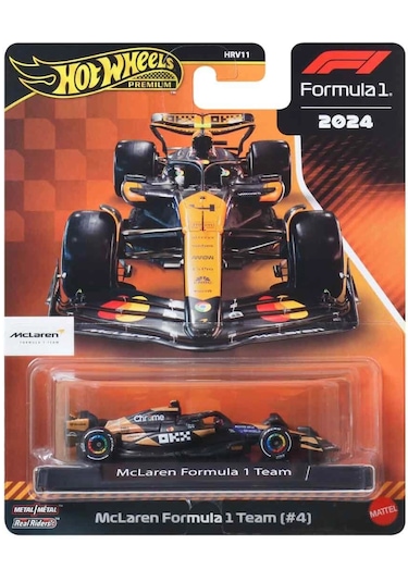 Hot Wheels Premium 2024 Formula 1 - Mclaren F1 Team Lando Norris 4 Turuncu
