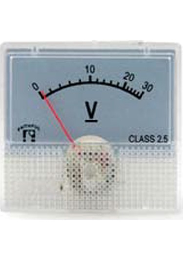 Voltmetre 48x45mm Ekran 44x25mm 30v Dc