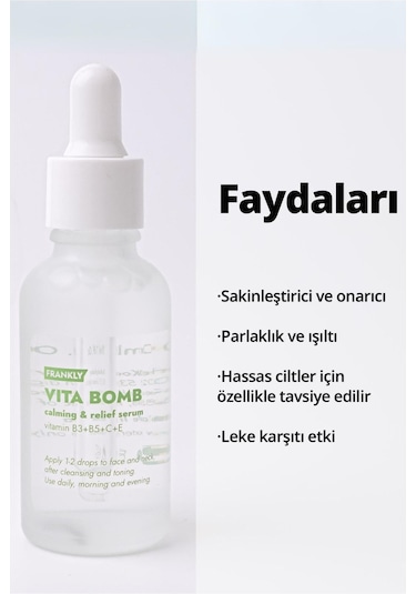 Frankly Leke Karşıtı Onarıcı Vita Bomb Serum 30 ML