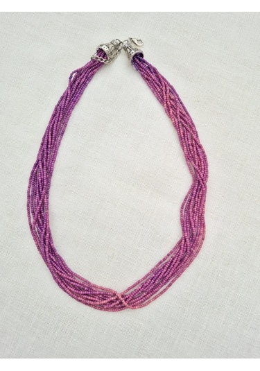 Mor Degradeli Boncuk Kolye