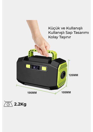 Robo 200 W Taşınabilir Güç Istasyonu Güç Kaynağı