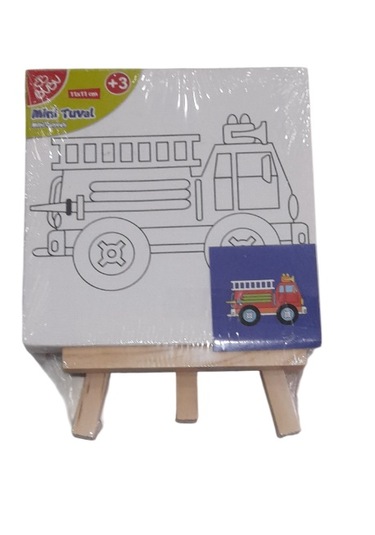 Bu-bu Çerçeveli Tuval Standı Mini 11x11 Cm Kamyon