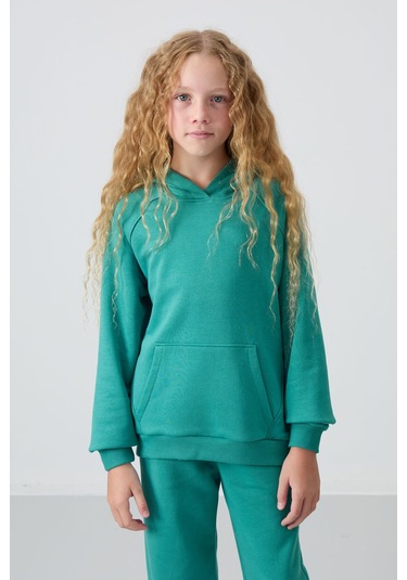 Tommy Life Deniz Yeşil Pamuklu İçi Tüylü Yumuşak Dokulu Standart Fit Nakışlı Kız Çocuk Eşofman Takım - 75162 Yeşil Tommy Life Deniz Yeşil Pamuklu İçi Tüylü Yumuşak Dokulu Standart Fit Nakışlı Kız Çocuk Eşofman Takım - 75162 Yeşil