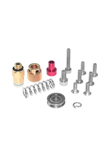 Tenfowee Aibecy Cr-10 Uzaktan Besleme Metal Alüminyum Ekstruder Blok Seti Sağ El - Kırmızı 3d Yazıcı Parçası