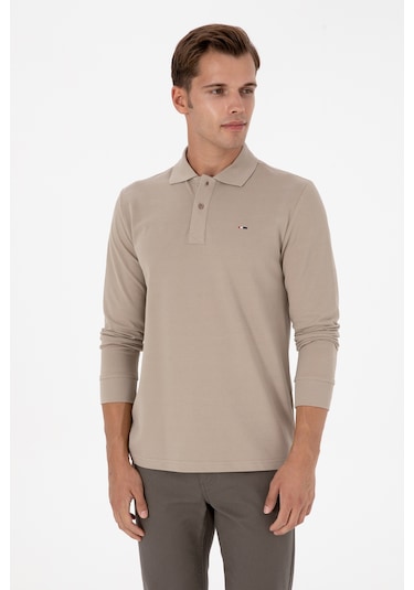 U.s. Polo Assn. Erkek Koyu Bej Sweatshirt 50315941-vr088 Koyu Bej