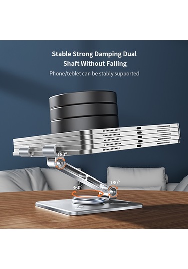 Cbtx Xundd Xdho-027 Döndürülebilir Katlanabilir Masaüstü Tutucu Tablet Standı - Gri