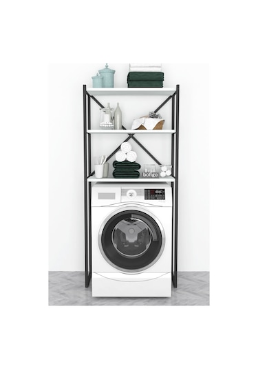 Bofigo 3 Raflı Metal Banyo Düzenleyici Beyaz