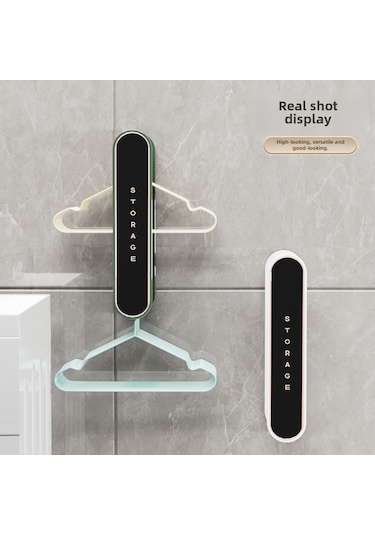 Reedark Duvar Montajlı Gömlek Asma Rakusu - Uzatılabilir, Delme Yok, Mekan Tasarrufu, Yeşil Yeşim, Çeşitli Odalar İçin, Dayanıklı Plastik Malzeme