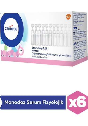 Otribebe Monodoz Serum Fizyolik 5 Ml X 20 Flakon 6 Adet