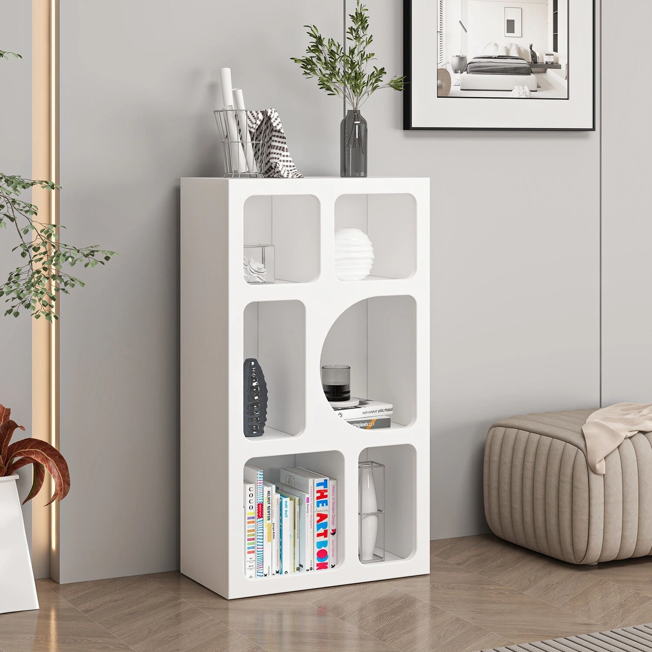 Bohem Kitaplık 90 Cm Mebran - Beyaz Beyaz Bohem Kitaplık 90 Cm Mebran - Beyaz Beyaz