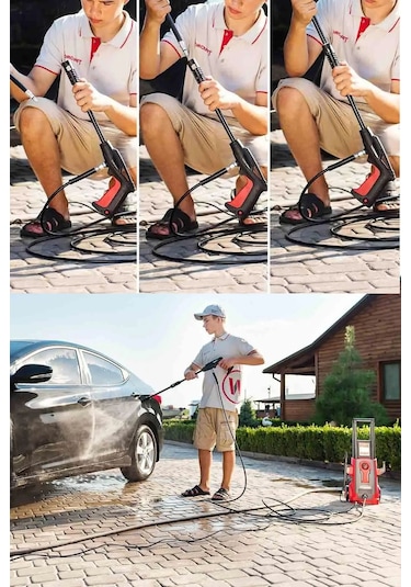 Staxx Power YBY150 150 Bar Kömürsüz Motor Yüksek Basınçlı Oto Yıkama Makinesi