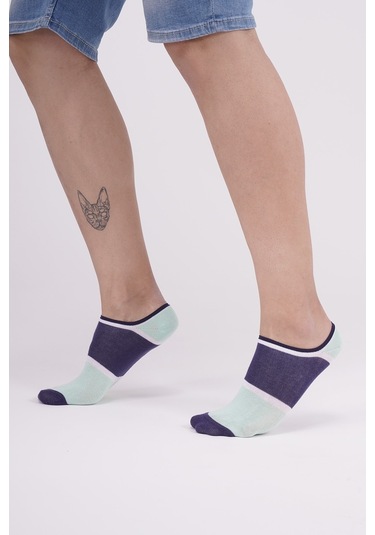 The Socks Company 3 Çift Özel Kutulu Erkek Görünmez Çorap 23SDCR152P Gri