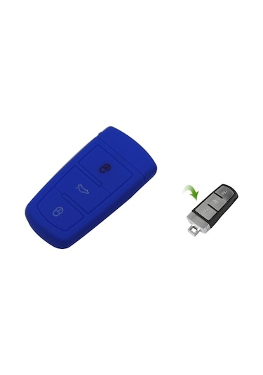 Volkswagen Passat Uyumlu B7 Silikon Anahtar Kılıf. Anahtarsız Çalıştırma (533070543)