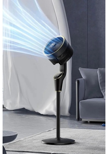 Zarif Tasarım 90cm Ayarlanabilir 3 Boy Dokunmatik Dijital Ekranlı Uzaktan Kumandalı Akıllı Fan