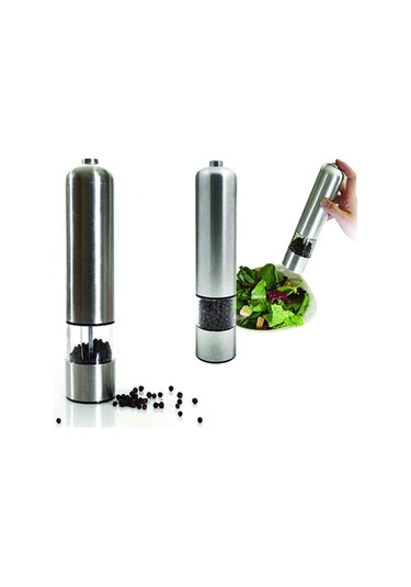 Pilli Otomatik Baharat Değirmeni Siyah