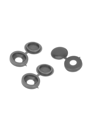 Xurunkeji 200 Adet Vidalı Kapak Plastik Menteşeli Vida Başı Kapakları Vidalı Kapak Kapakları Takmalı Yedek Vida Dekoratif Kapakları Gri 15x11x3cm