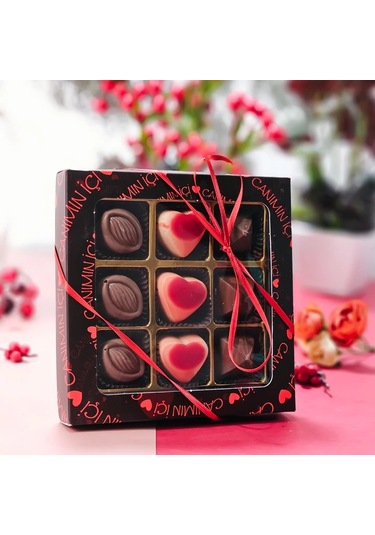 Sevgililer Günü Hediye Çikolata Canımın İçi Yazılı Kutu