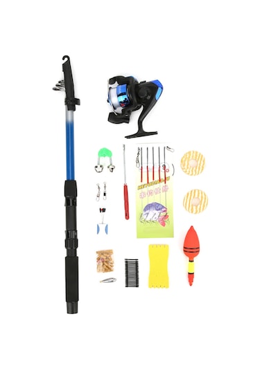 Wezone Başlangıçcı İçin 180cm Gerekli Aksesuarlarıyla Uzatılabilir Ultra Hafif Olta Seti Olta Kamış + Jm200 Makara Kombinasyonu