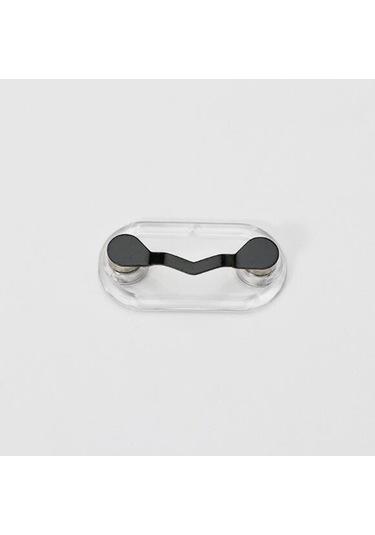 Sones Manyetik Gözlük Tutucu Manyetik Broş Plaka Kulaklık Gözlük Klipsi Siyah Siyah