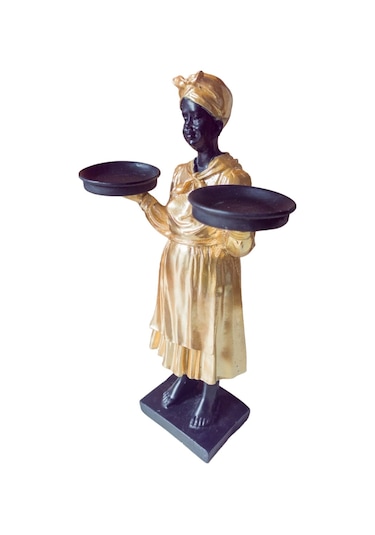 Polyester Altın Tepsili Kadın Arap Bacı