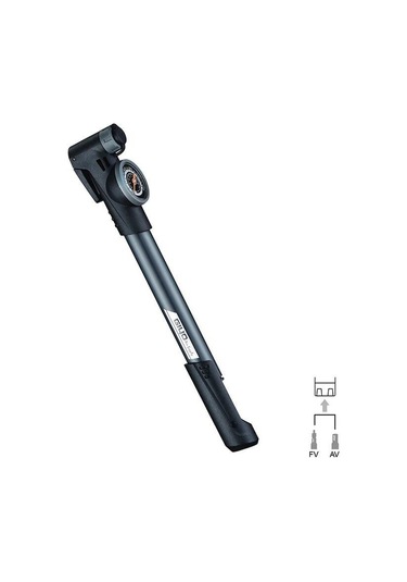 Giyo GP-991 Göstergeli Pompa 120 PSI Gri Siyah