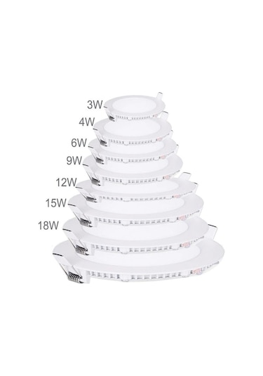 Cata 10 Adet 3 Watt Slim Led Panel Beyaz Işık Ct-5144b-10