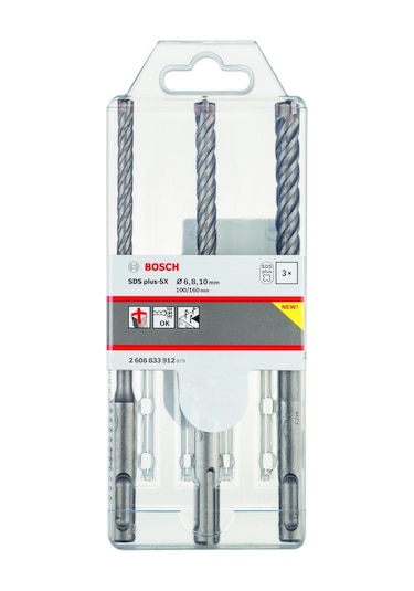Bosch Sds Plus-5X Matkap Ucu Seti 6.8.10X160Mm 3 Parça 2608833