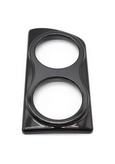 Geeroyoo Vauxhall Astra H Mk5 İçin Siyah Plastik Çift Gösterge Çerçevesi - 15.5x8x2.5cm Boyutunda, 38g Ağırlık