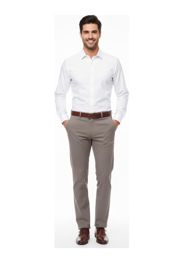 Erkek Regular Fit Kumaş Pantolon Likra Kumaş Bgl-st05031 Bej