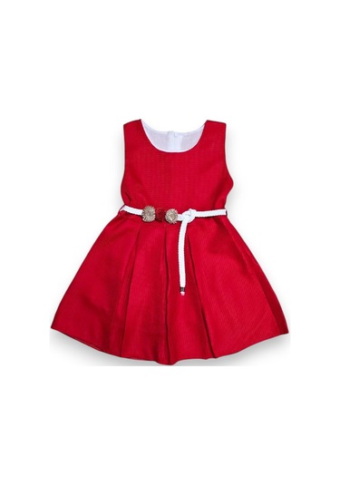 Bolero Hırkalı Kız Çocuk Elbise Sarı