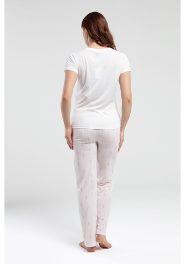 Arnetta Kadın Beyaz Pijama Takımı Ar3250-S-V1