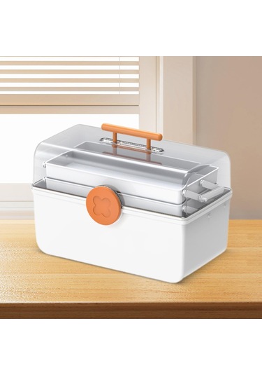 Suntek İlaç Saklama Kutusu Toz Geçirmez İlk Yardım Beyaz