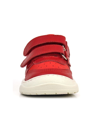Rakerplus Schaggy Hakiki Deri Kırmızı Bebek Spor Ayakkabı Kırmızı