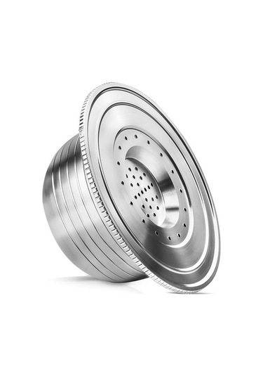 Bloomnest Paslanmaz Çelik Kahve Kapsülleri - Kaşık Fırçalı Doldurulabilir, Makineler İçin Yedek