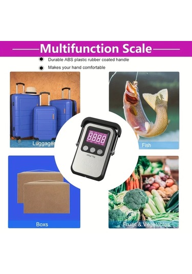 Xuweiwei 60kg 10g Hassas El Tipi Dijital Terazi Arka Aydınlatmalı Lcd Ekran Taşınabilir Asma Terazisi Kamp Mutfak Balıkçılık Aaa Pil -