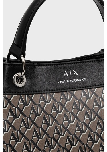 Armani Exchange Bayan Çanta Xw000393 Af17145 M6029 Gri-siyah Gri-siyah