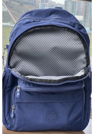 Nemo Group Sırt Çantası Lacivert Krinkıl Kumaş Suya Dayanıklı Lacivert